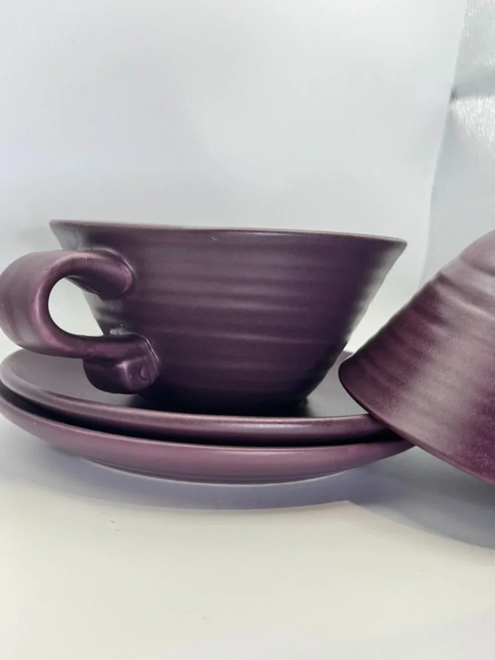 California Pantry Vintage 1999 Large Latte Cup and Saucer Set